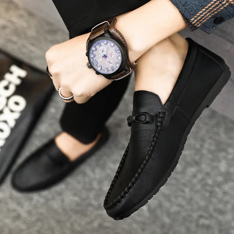 Mocassins Hommes "RelaxDrive" – Élégance Décontractée & Confort Estival