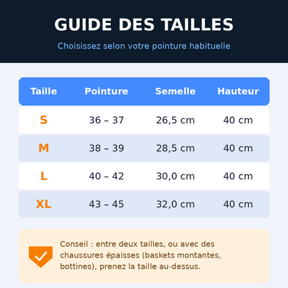 Bottes Couvre-Chaussures Imperméables — Protection Pluie Haute 40 cm, Antidérapantes, pour Moto et Marche